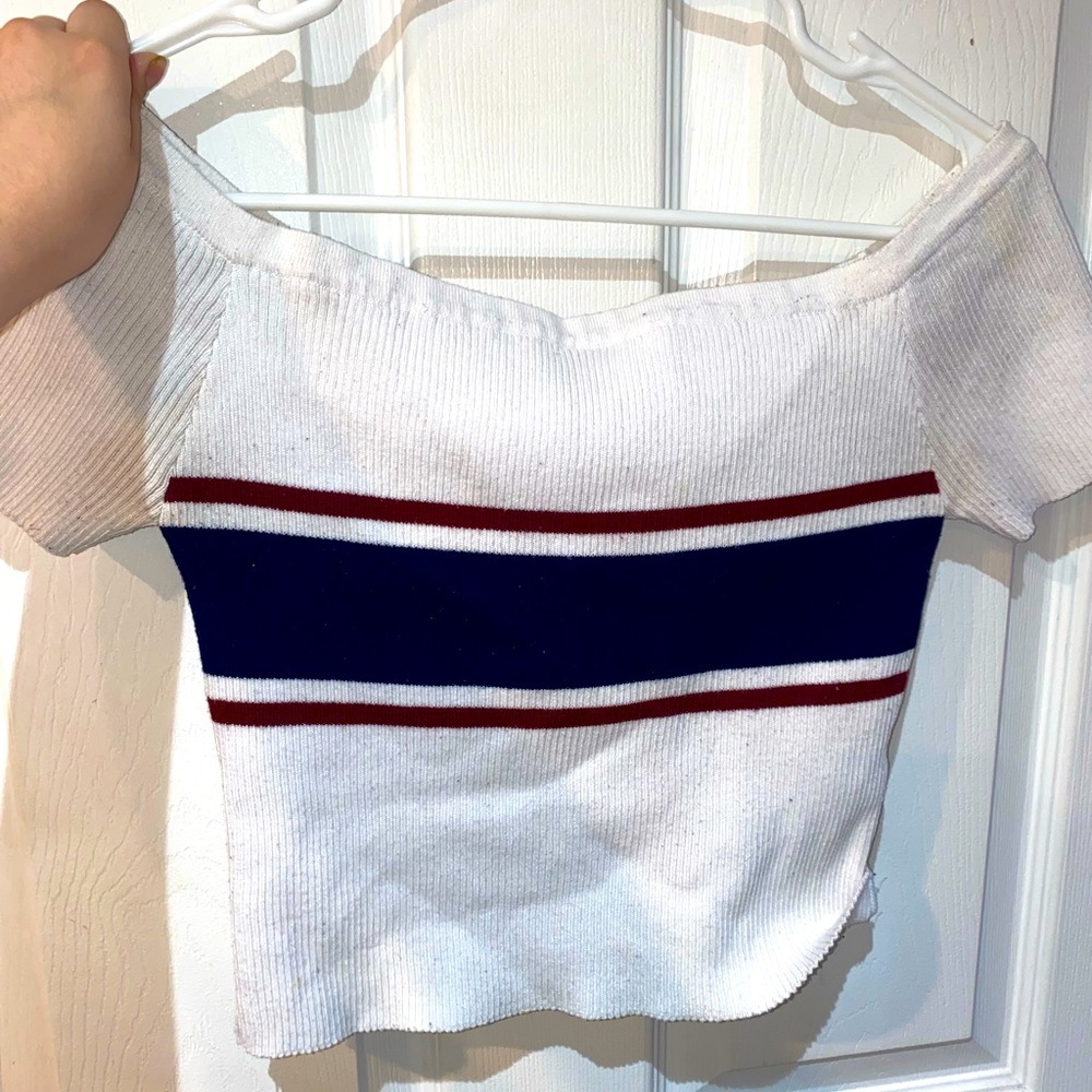 White crop top
